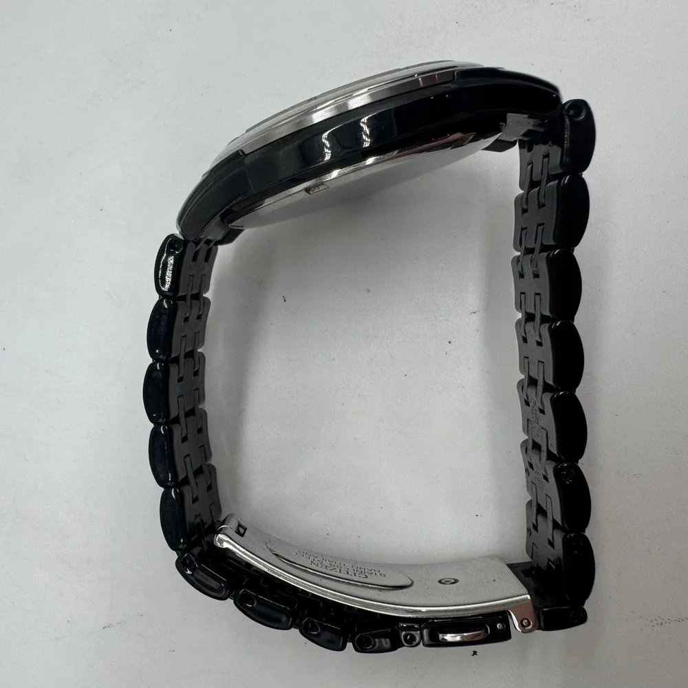 Citizen Eco-Drive Black Dial Diamond Marker Two Tone Steel Watch E111-R020728